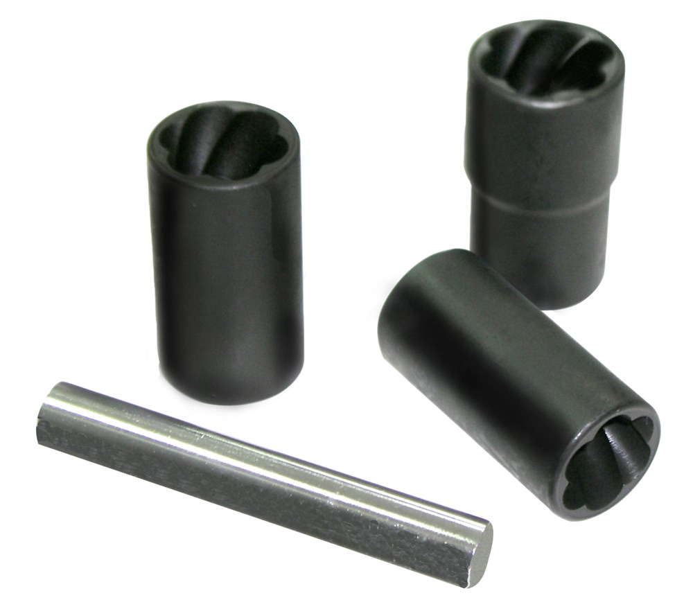 Kit d'outils de retrait d'écrou, séparateur de clé 8 x 17 x 3,5 cm avec  coupe en spirale inversée en acier allié, conique pour extracteur d'écrous