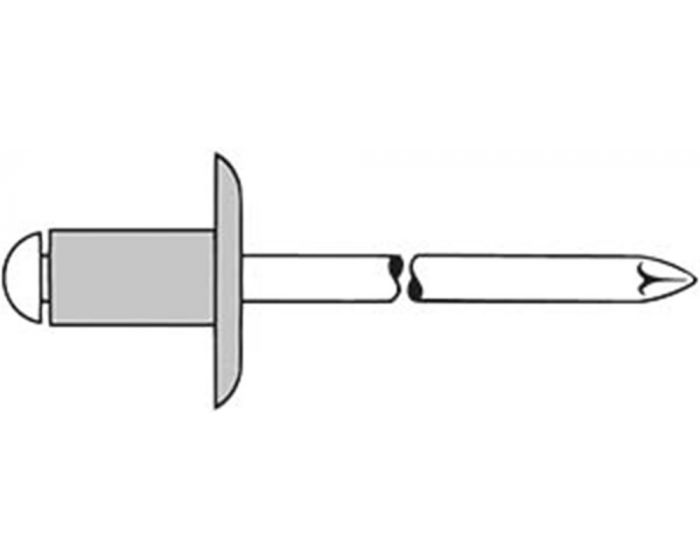 Blindklinknagel-grote-kop-aluminium/staal-5-mm-8---10-mm-250st.-doos