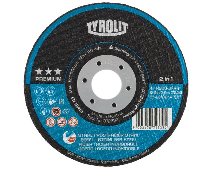 Disque-à-tronçonner-Premium,-125-x-1,6-mm