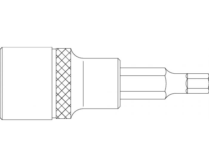 Douille-6-pans-creux-1/4-"-7-mm