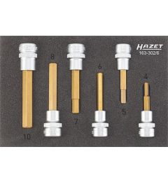 Kit de clés articulées à douille, bougie de préchauffage HAZET